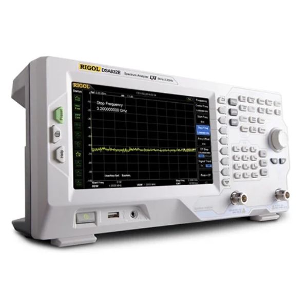 O Analisador de Espectro DSA832E é um instrumento eletrônico utilizado para a análise de sinais alternados no domínio da frequência para se conhecer as componentes harmônicas