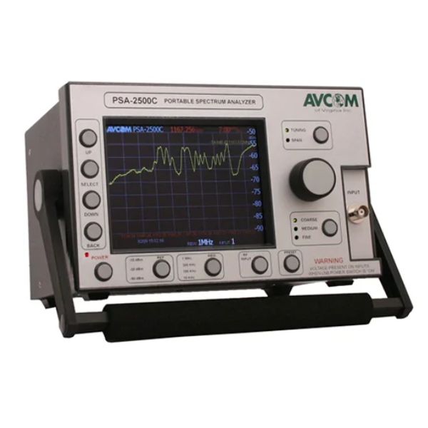 Os Analisadores de Espectro 5MHz - 2.5 GHz comumente utilizados para TV por Satélite (SAT-TV ) e TV a Cabo (CATV) cobrem basicamente a faixa de frequência de 1 MHz a 4.2 GHz.