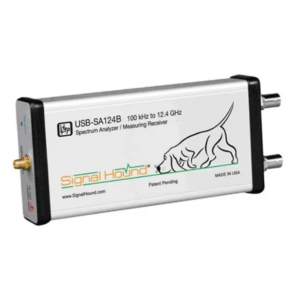 O Analisador de Espectro Signal Hound USB-SA44B é um Rádio Definido por Software [Software Defined Radio (SDR)] otimizado como um Analisador de Espectro.