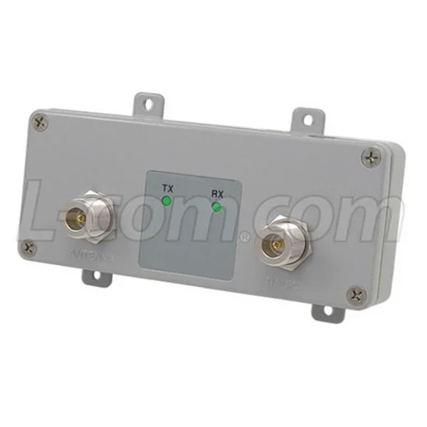 Amplificadores wireless LAN da L-com garantem uma melhora no desempenho e operação de sinais Wi-Fi, com opções disponíveis para frequências de 900 MHz, 2,4 GHz, 3,5 GHz, 4,9 GHz e 5,8 GHz, para uso interno e externo.